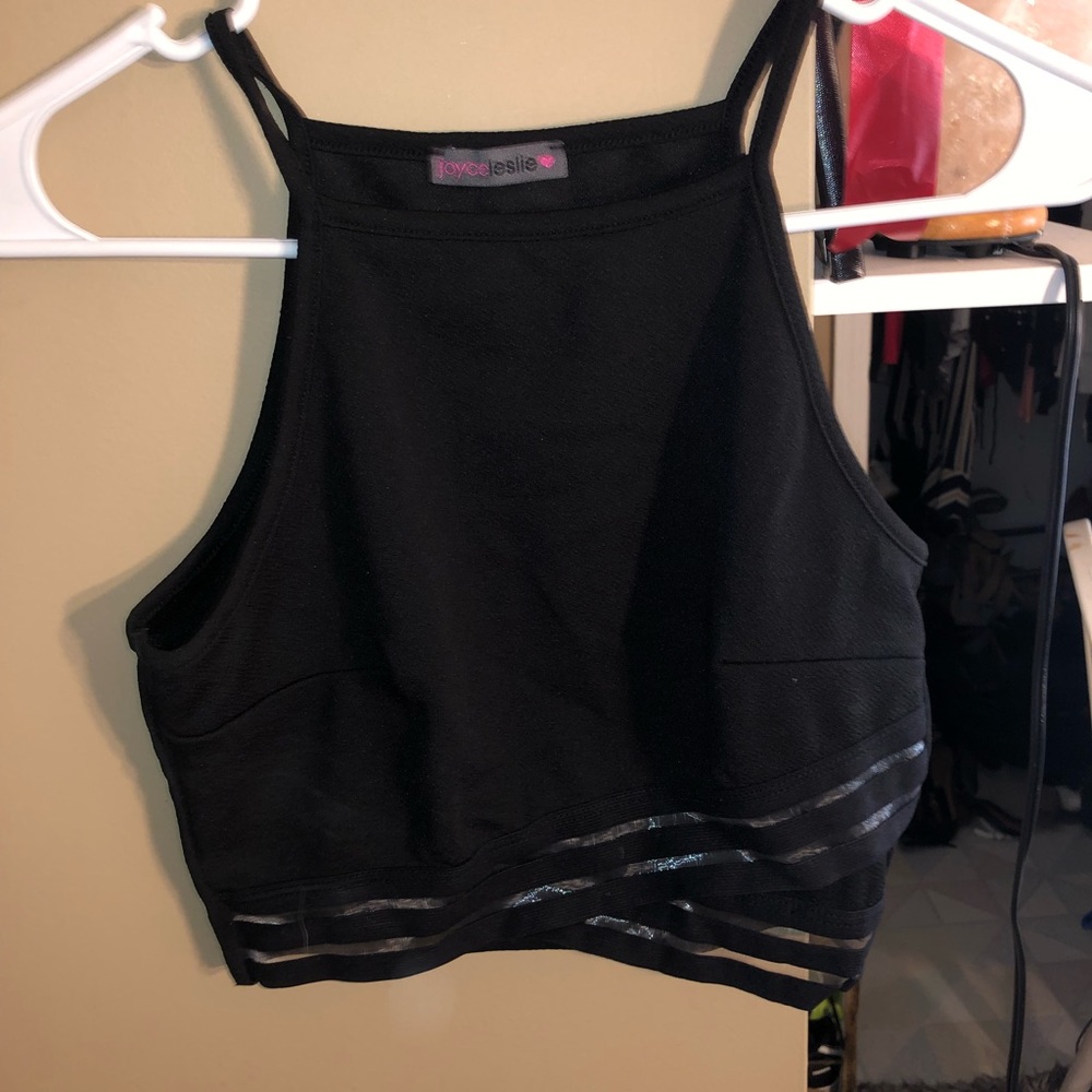 Black crop top